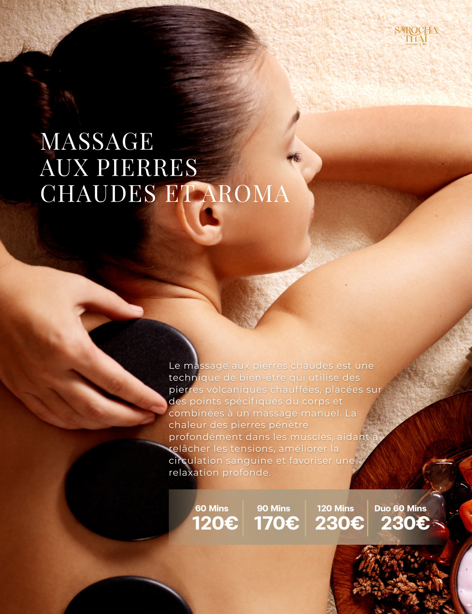 Massage aux pierres chaudes